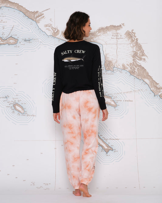 ALPHA SWEATPANT - Peach Tie Dye