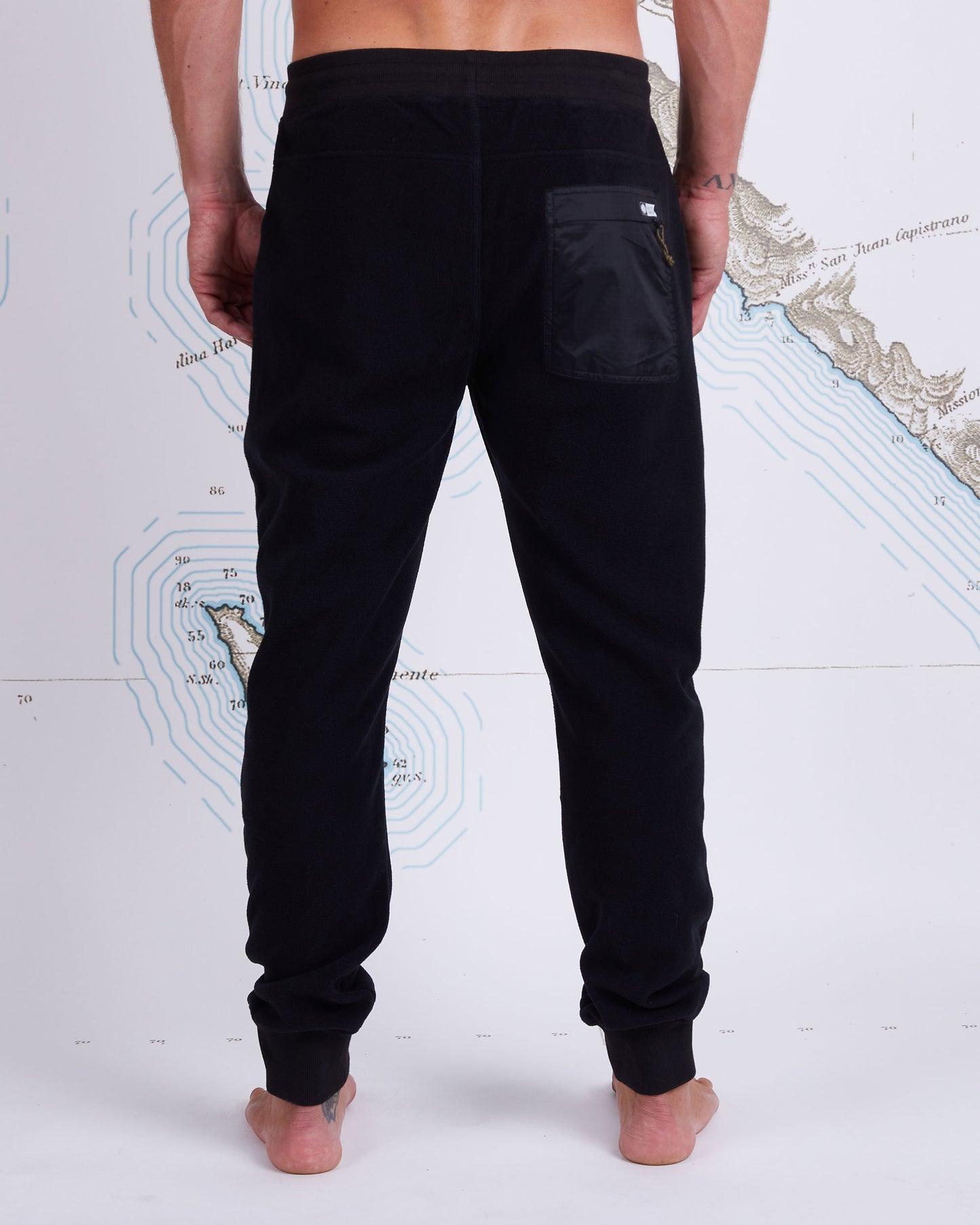 EDGEWATER POLAR FLEECE PANT - Black