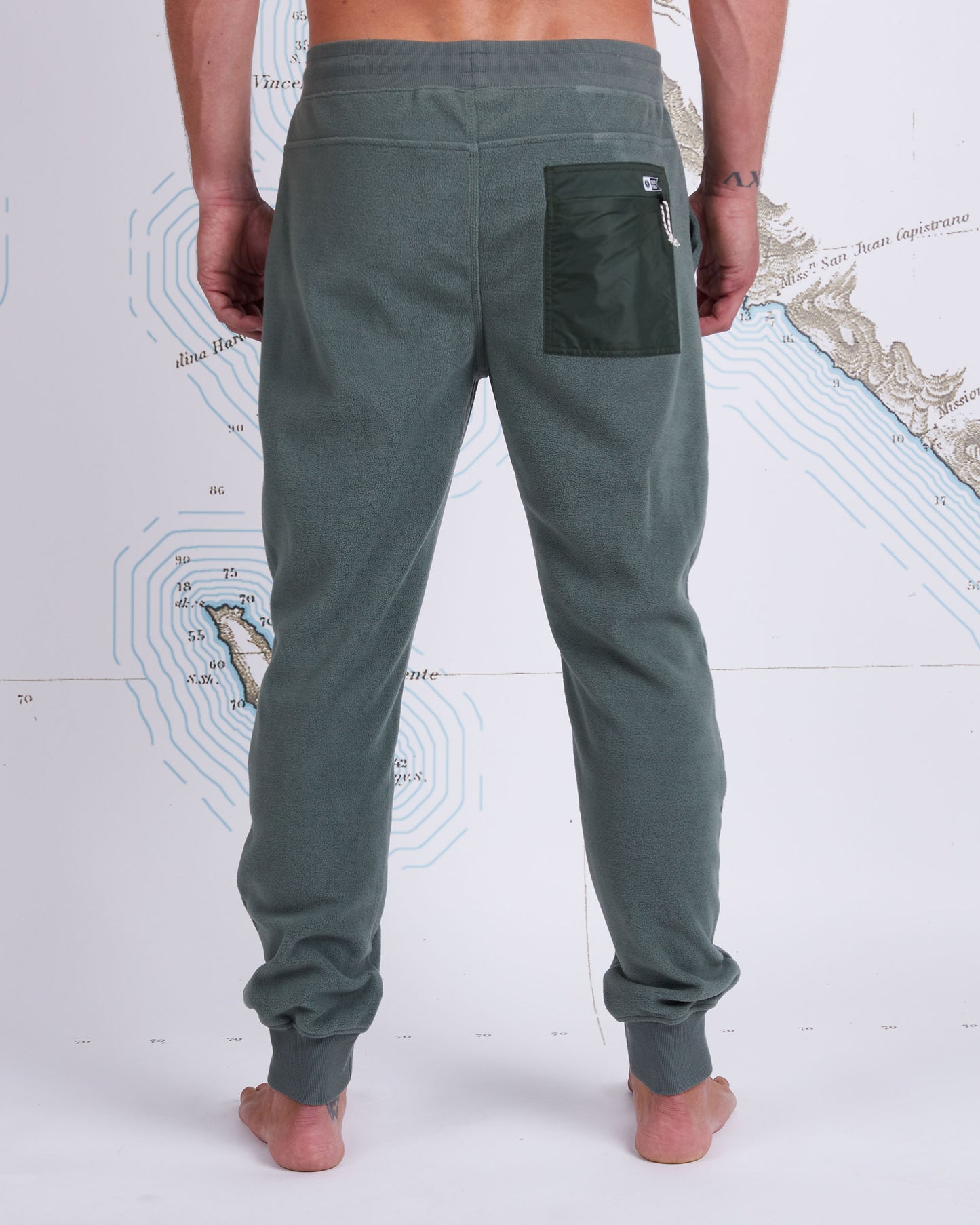 EDGEWATER POLAR FLEECE PANT - FATIGUE GREEN