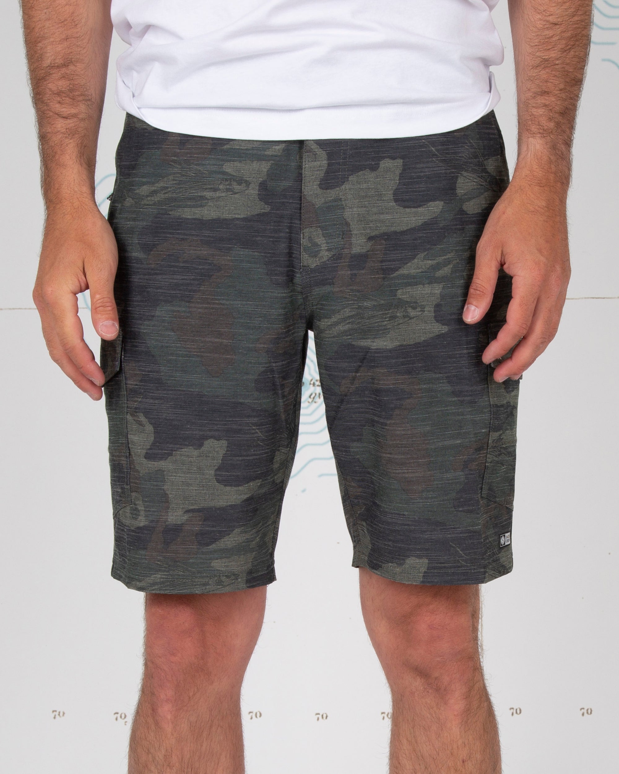 Short de marche hybride perforé Salty Crew homme taille 38 Drifter 2