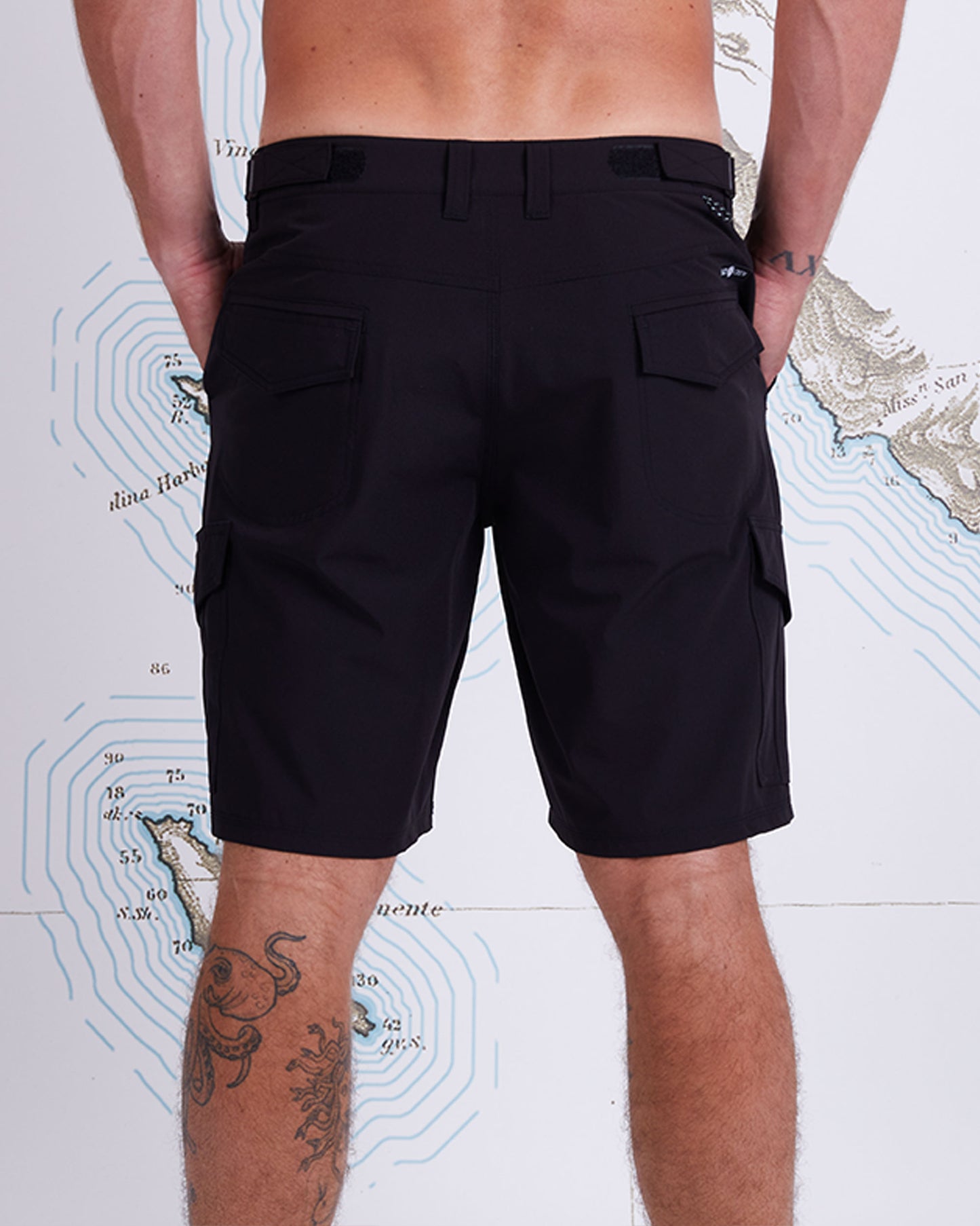 DEEP SEA III CARGO SHORT - BLACK
