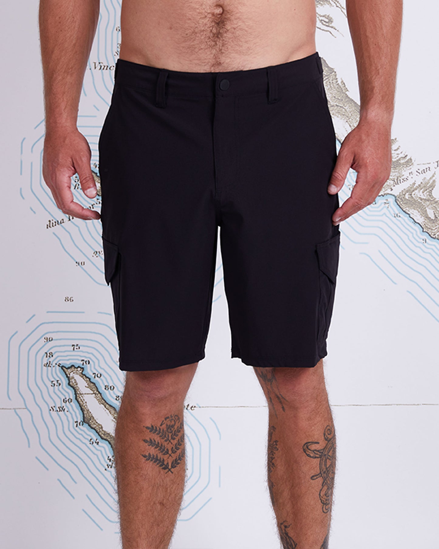 DEEP SEA III CARGO SHORT - BLACK