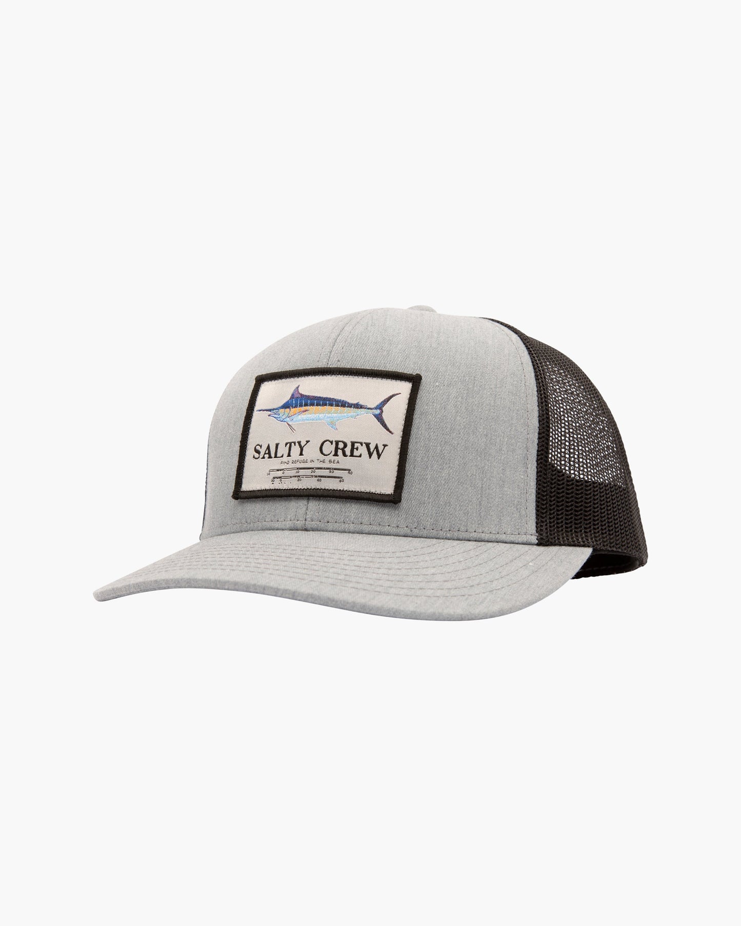 Marlin Mount Retro Trucker - Heather Grey/Black