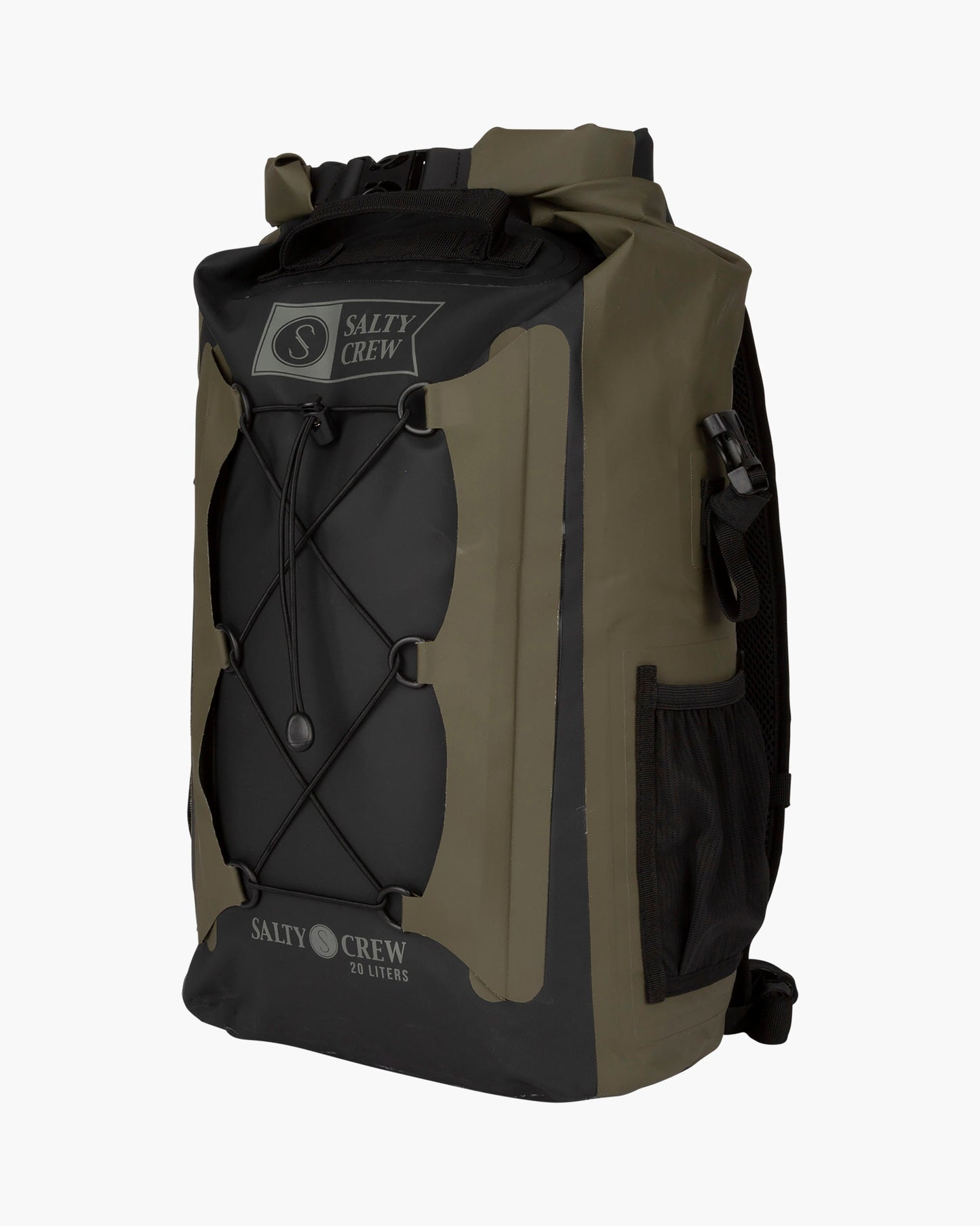 VOYAGER ROLL TOP BACKPACK - Black/Military