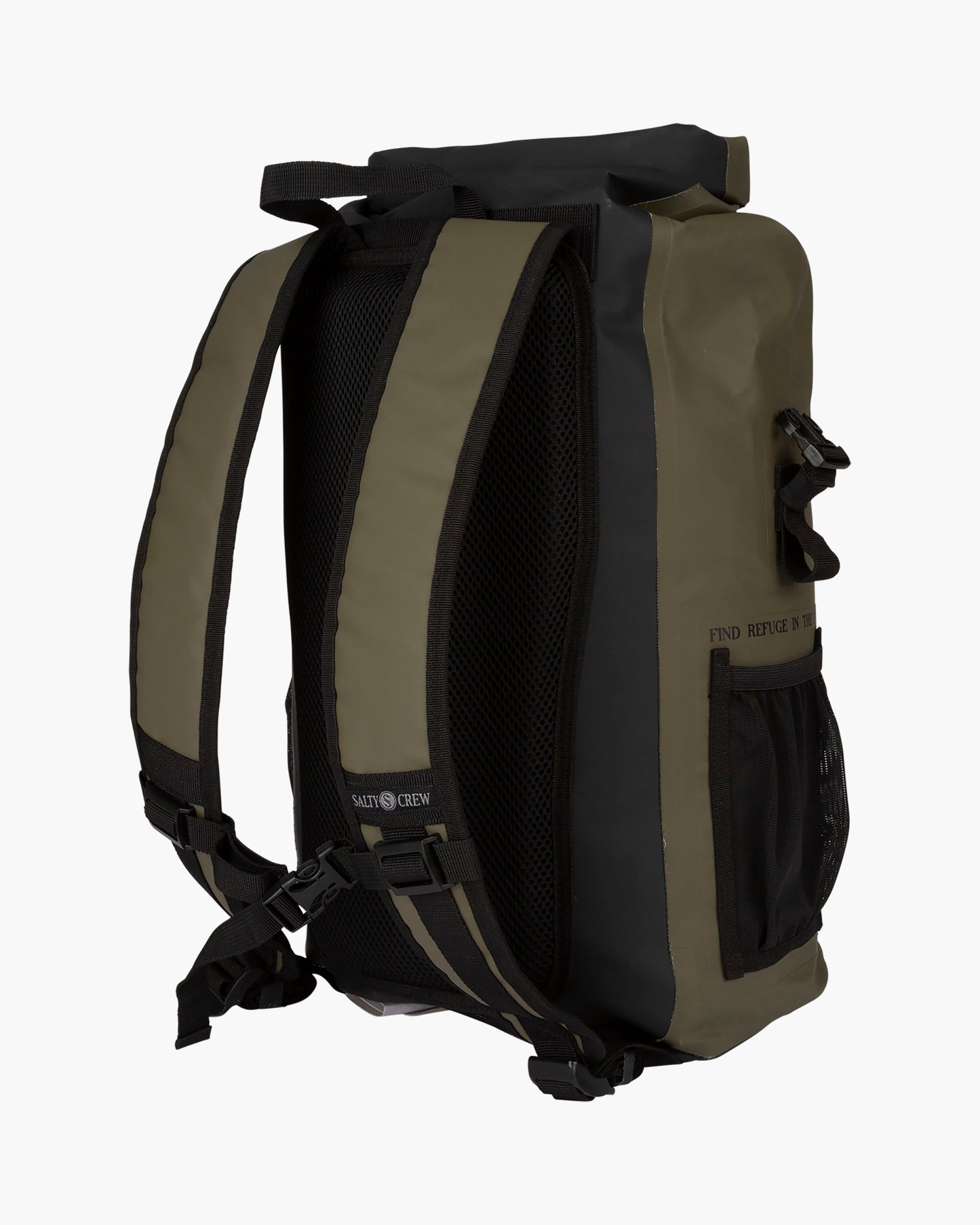 VOYAGER ROLL TOP BACKPACK - Black/Military