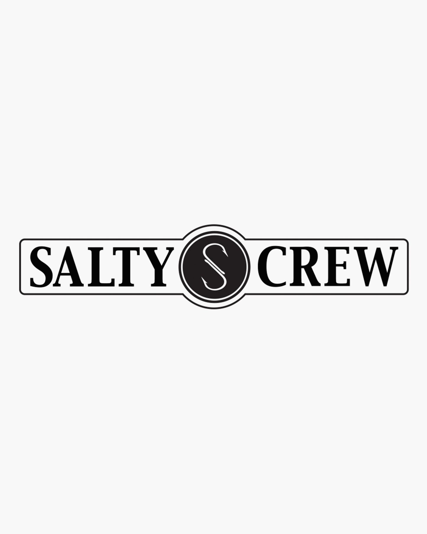 BIG RAIL LOGO STICKER - White - Salty Crew Australia