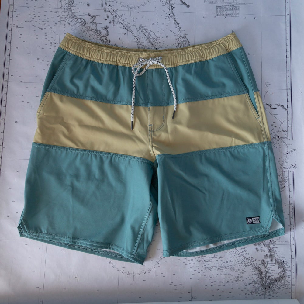 Beacons Elastic Boardshort - Dusty Jade