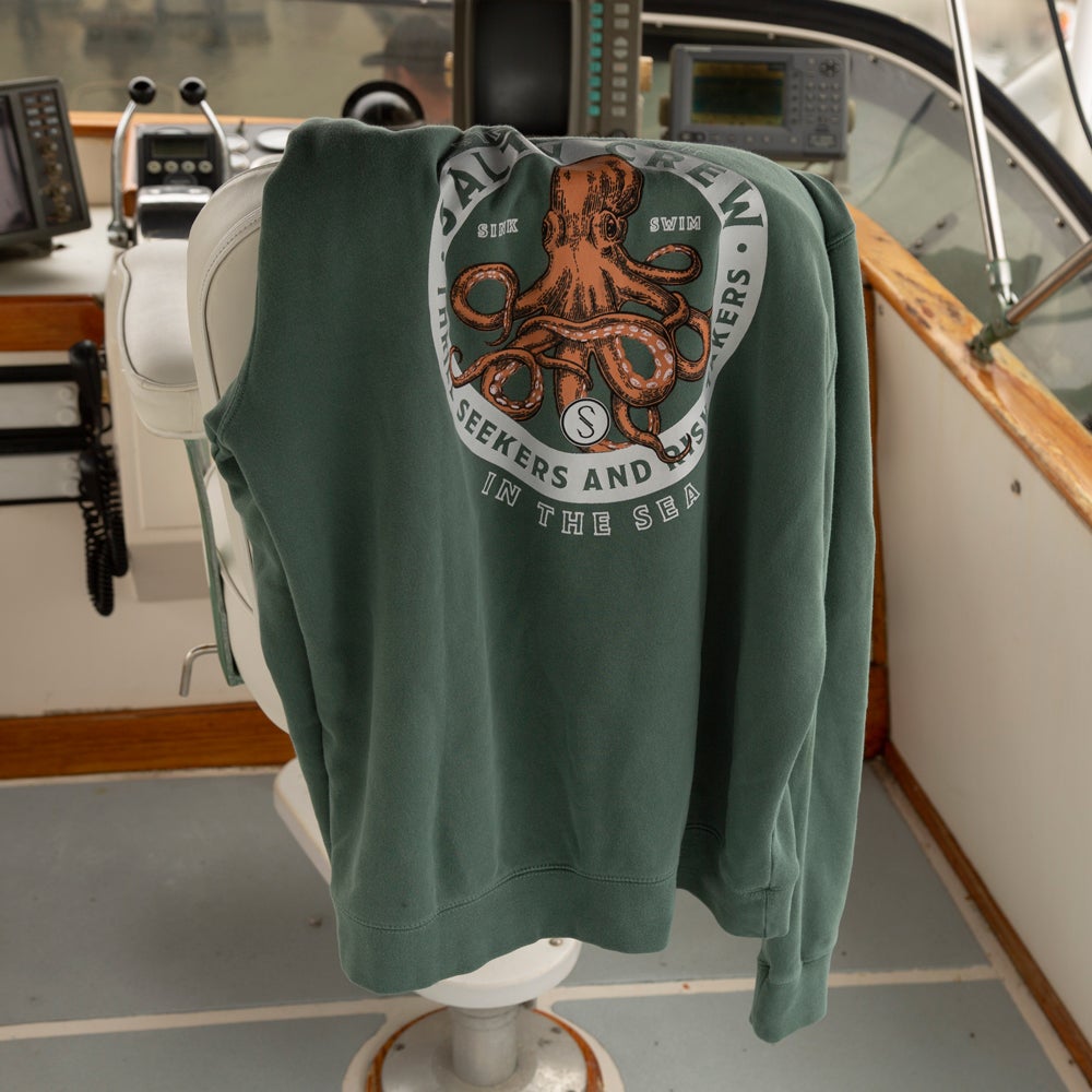 Deep Reach Overdyed Fleece - Alpine Green