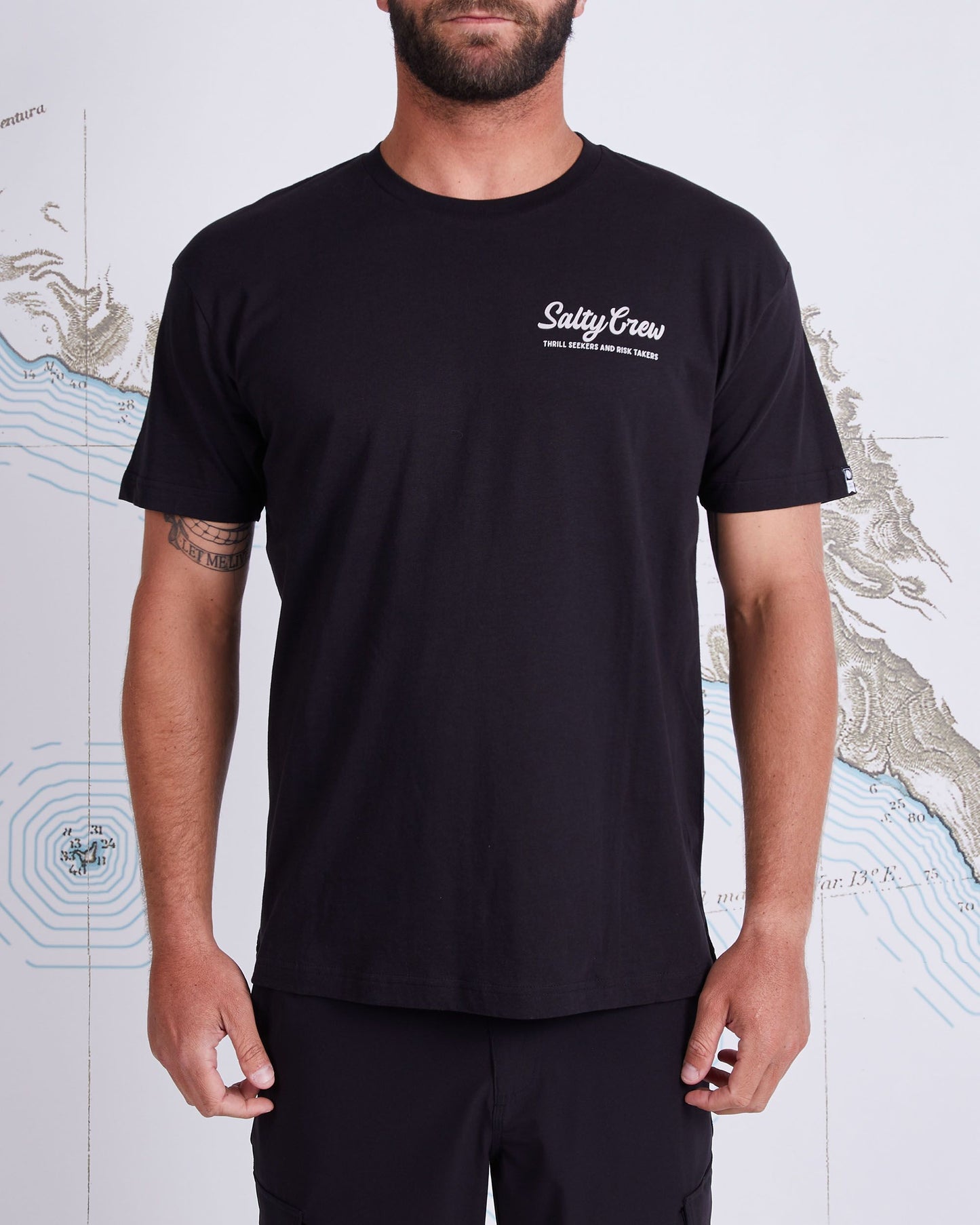 LARGEMOUTH PREMIUM S/S TEE - Black