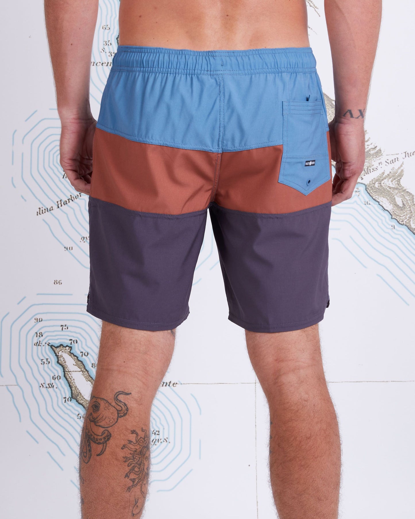 Beacons Elastic Boardshort - SLATE