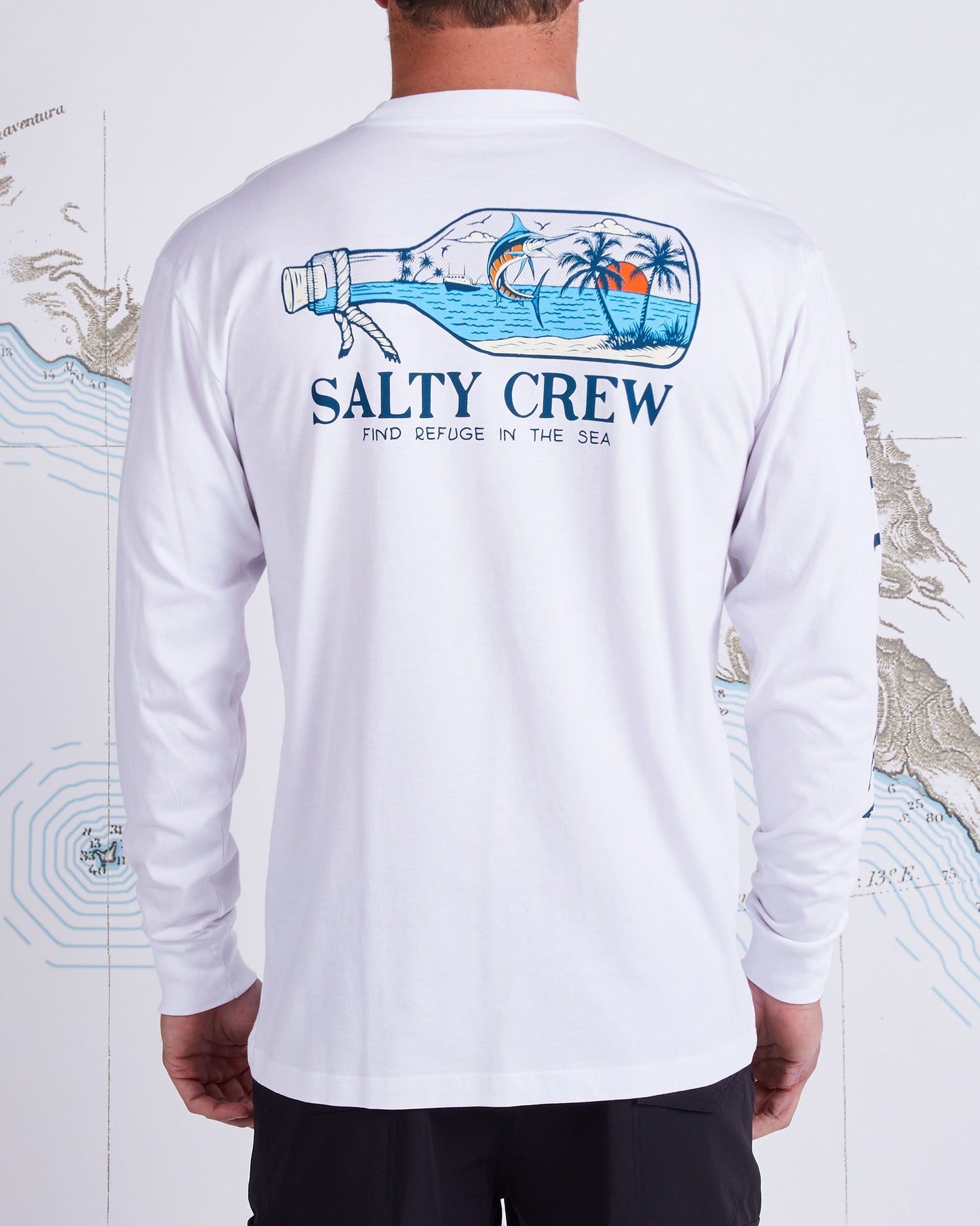 MESSAGE PREMIUM L/S TEE - White