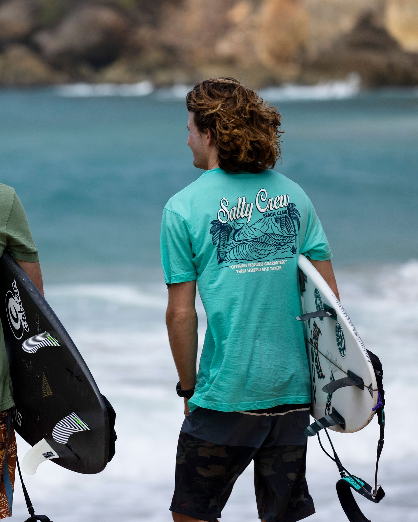 TROPICANA PREMIUM S/S TEE - Sea Foam