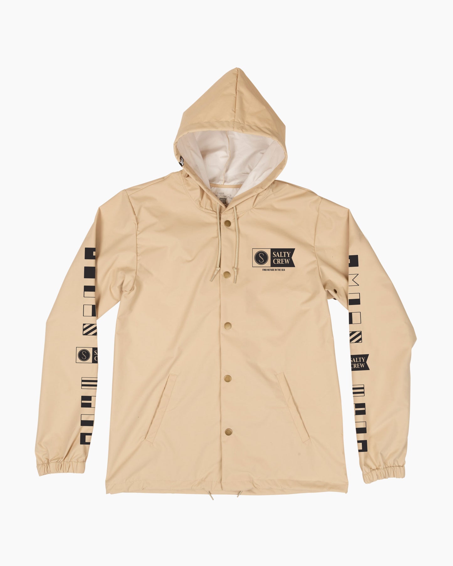 ALPHA SNAP JACKET - Cream - Salty Crew Australia