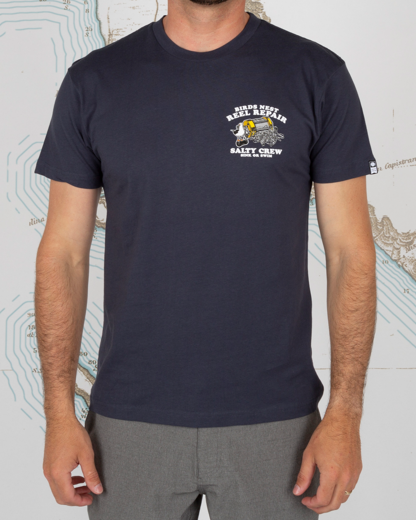 BIRDSNEST PREMIUM S/S TEE - Harbor Blue