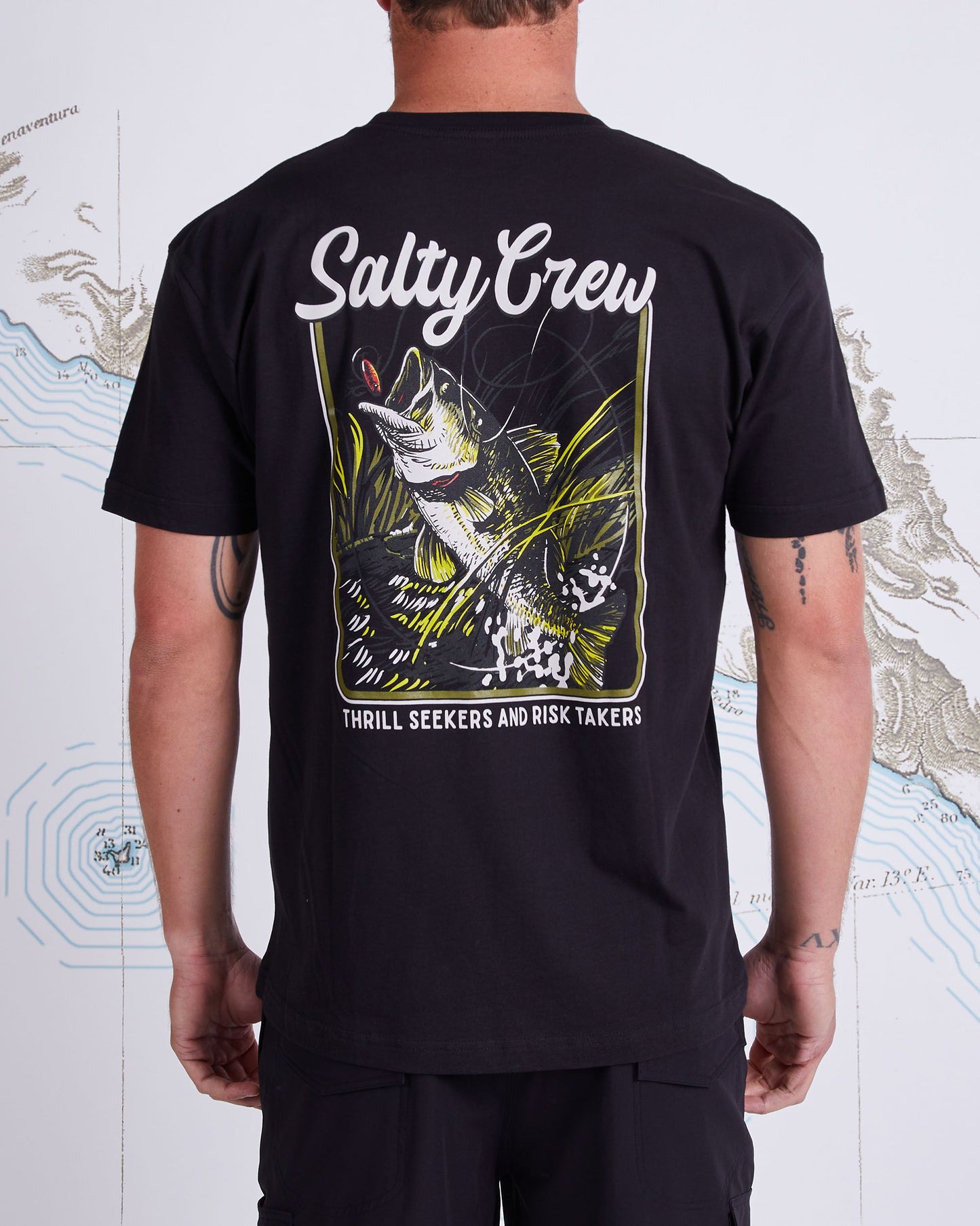 LARGEMOUTH PREMIUM S/S TEE - Black