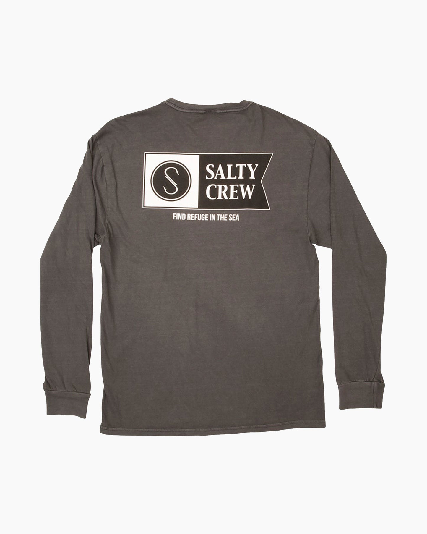 FLAGSHIP PIGMENT L/S TEE - BLACK