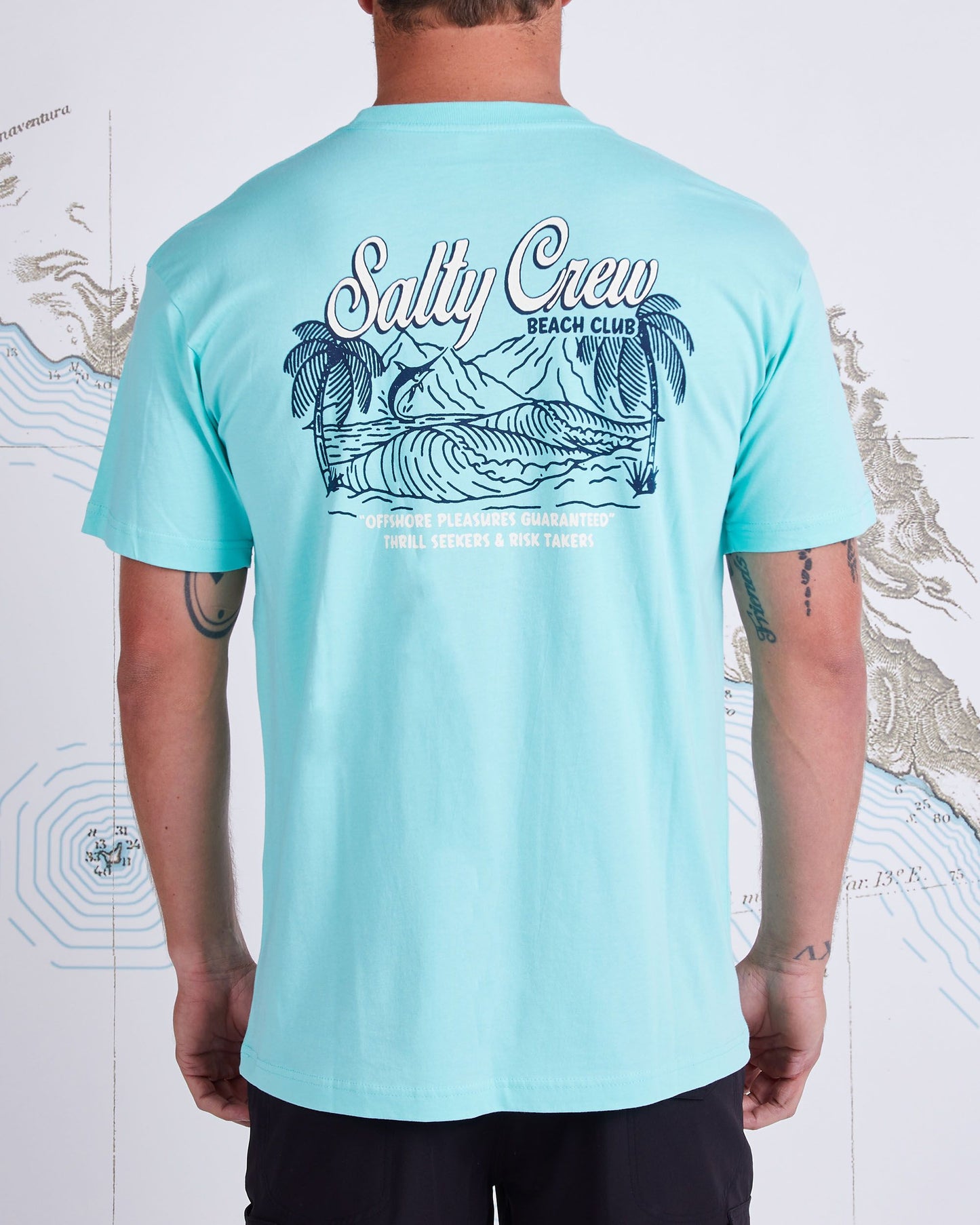 TROPICANA PREMIUM S/S TEE - Sea Foam