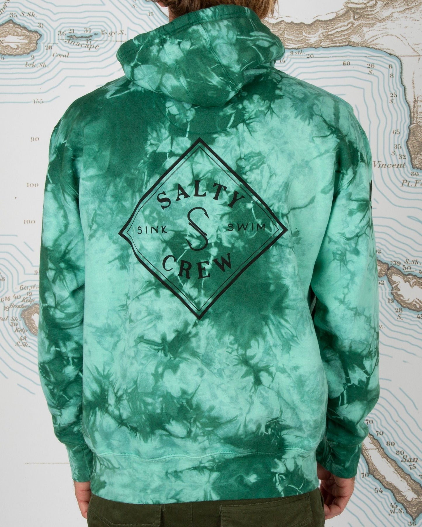Tippet Tie Dye Fleece - Sea Foam