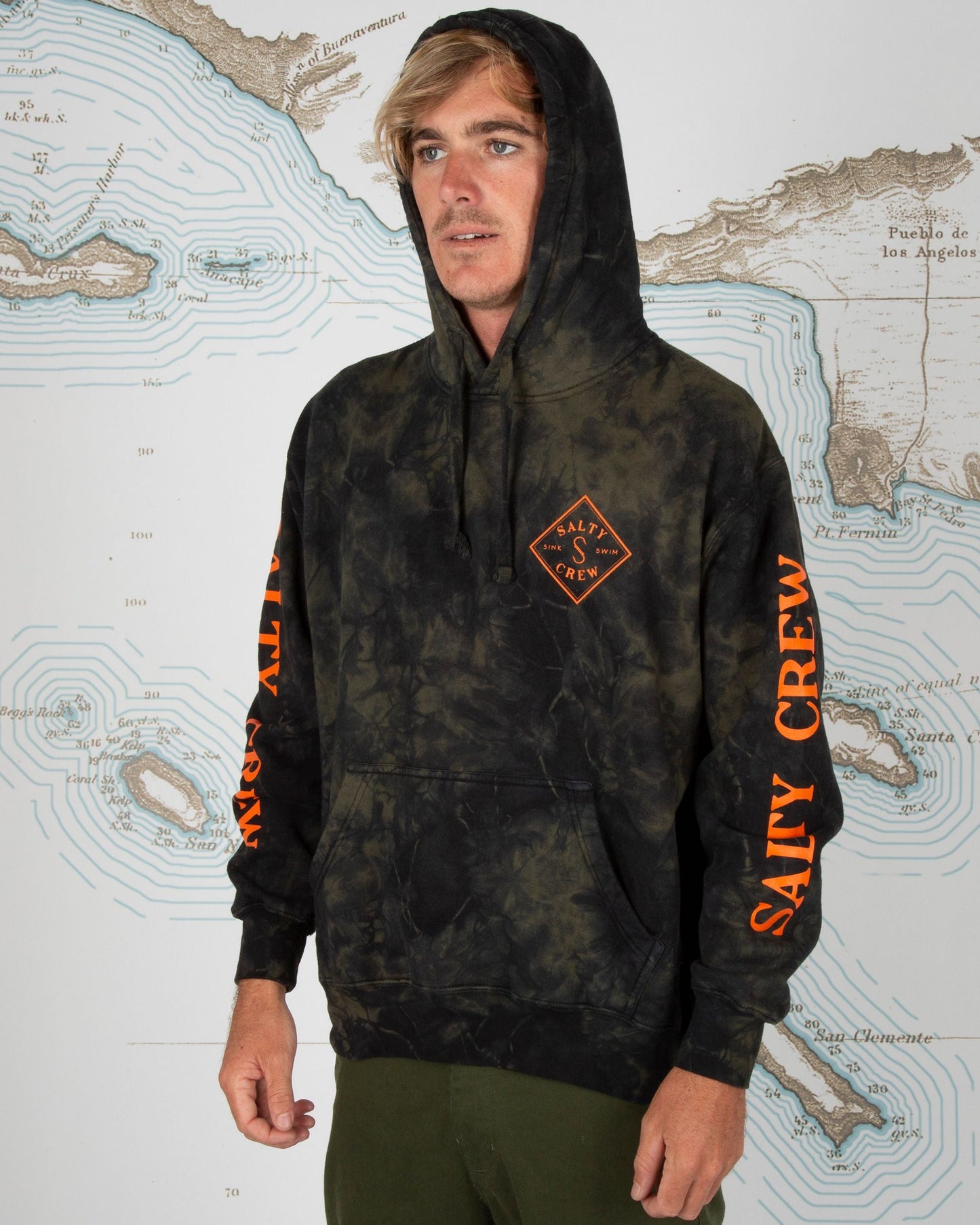 Tippet Tie Dye Fleece - Black