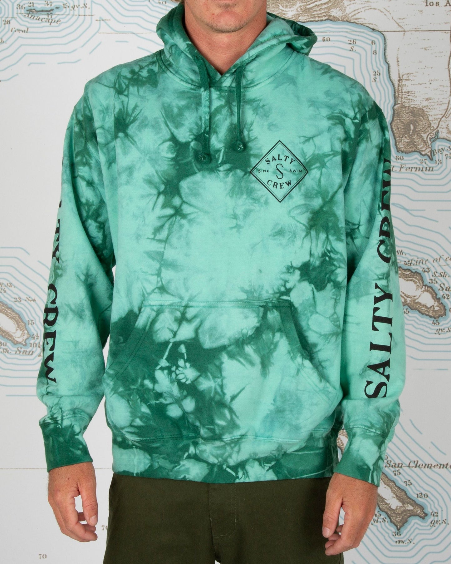 Tippet Tie Dye Fleece - Sea Foam