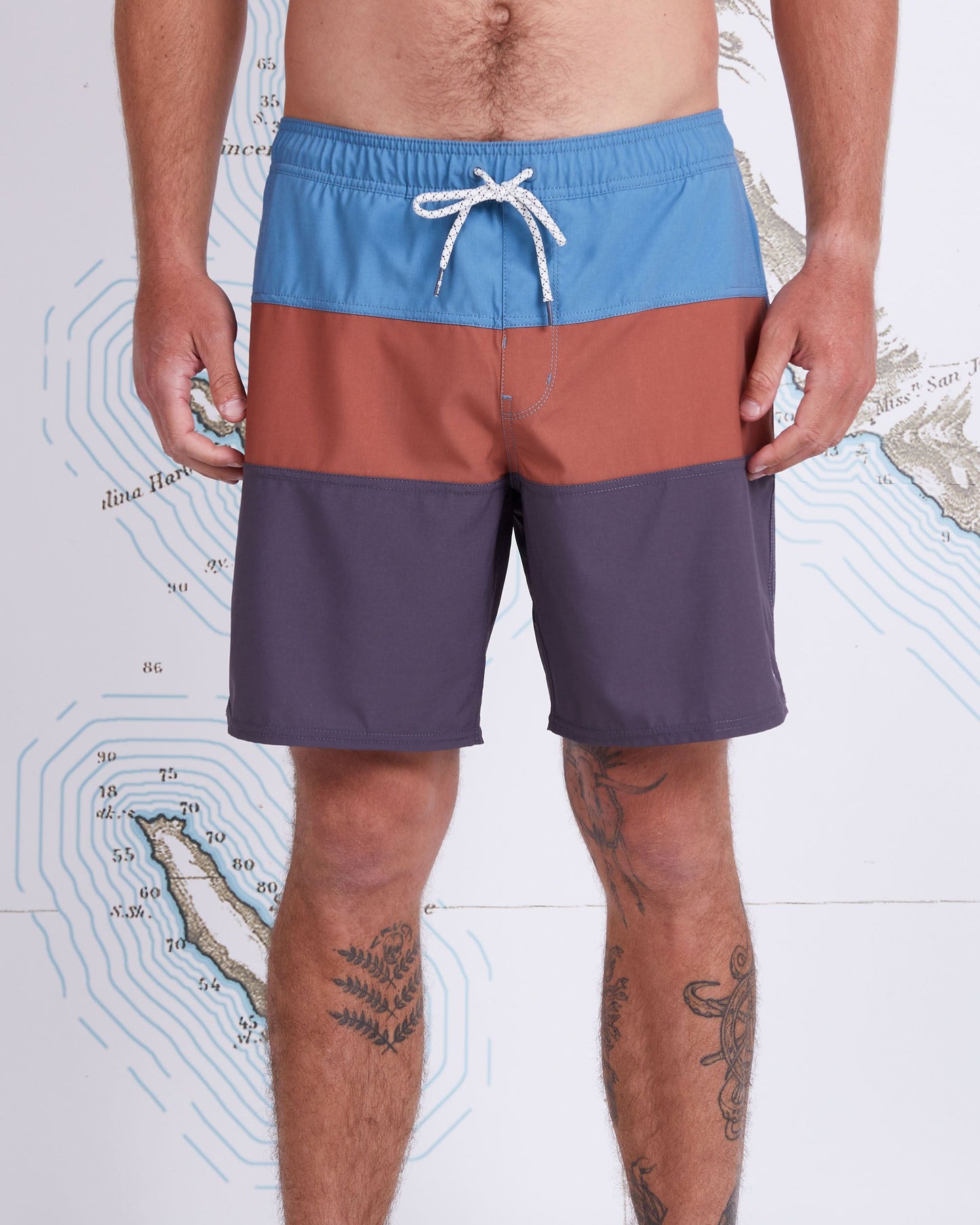 Beacons Elastic Boardshort - SLATE
