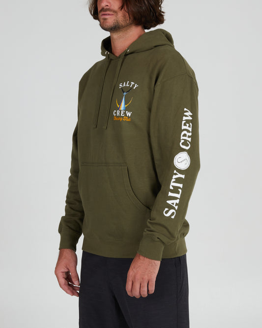 Tailed Hood Fleece - Army