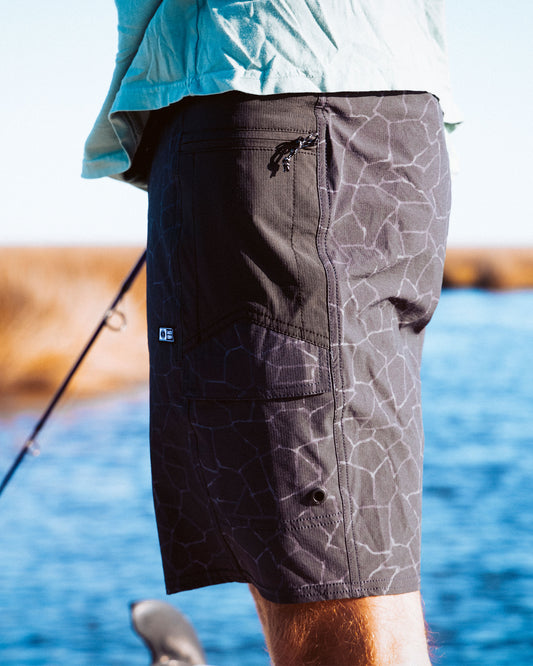 Flagship Boatshort - Pirate Black - Salty Crew Australia