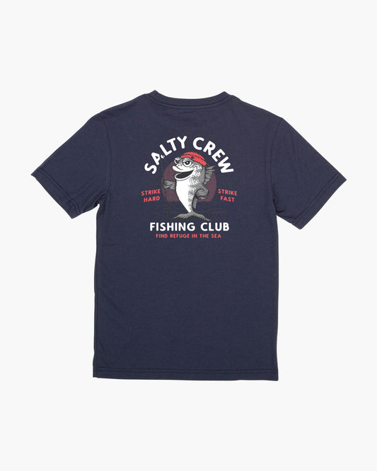 FISHING CLUB BOYS S/S TEE - Navy