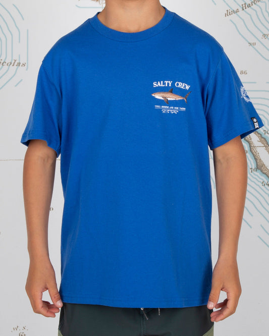 Bruce Boys S/S Tee - Royal - Salty Crew Australia