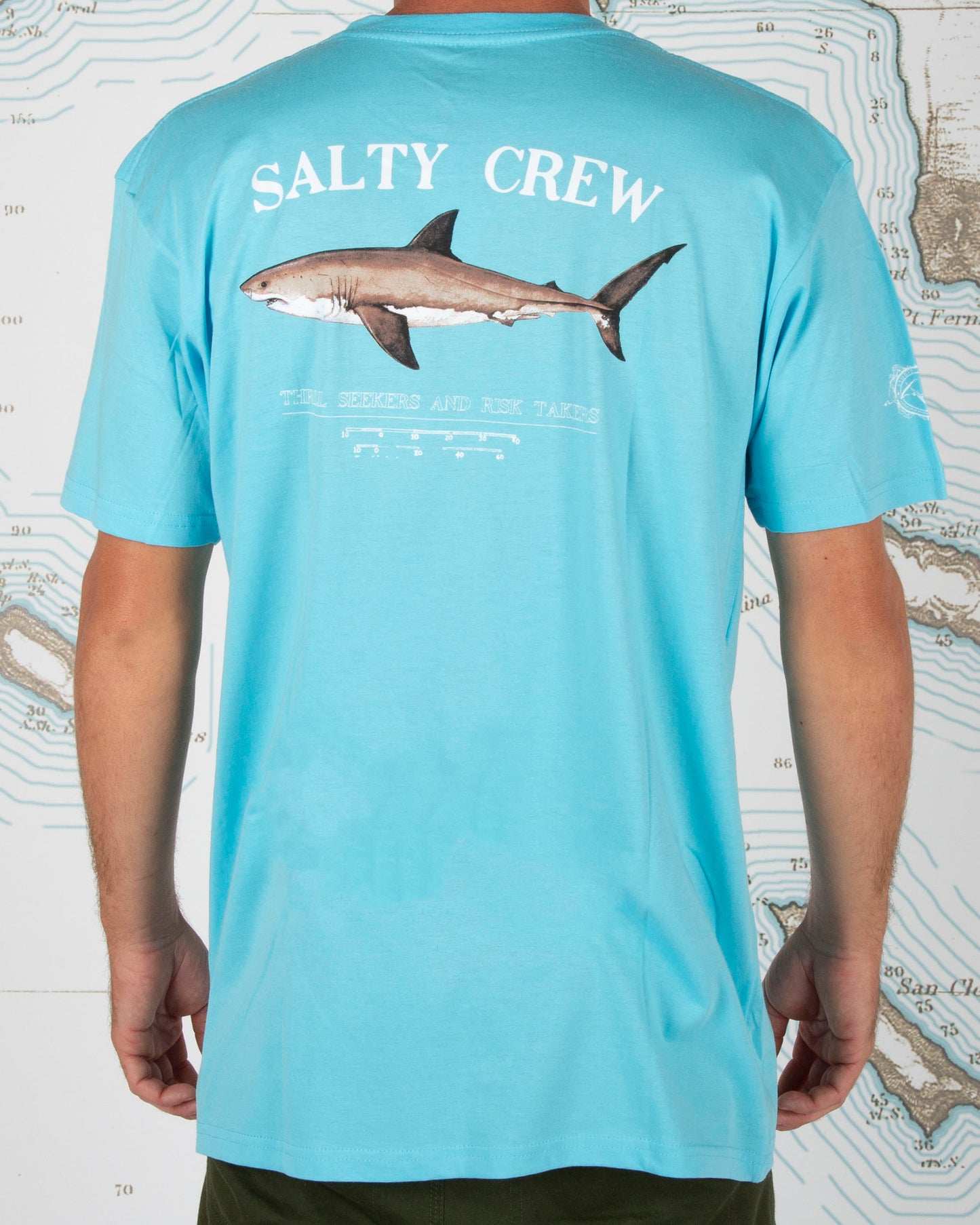 Bruce S/S Tee - Pacific Blue