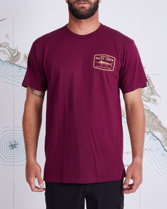 Stealth S/S Tee - Burgundy