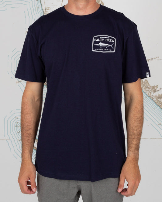 Stealth S/S Tee - Navy - Salty Crew Australia