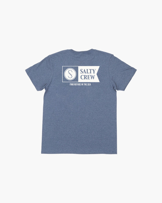 Alpha S/S Tee - Navy Heather - Salty Crew Australia