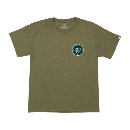 Fathom S/S Boys Tee - Spruce Heather - Salty Crew Australia