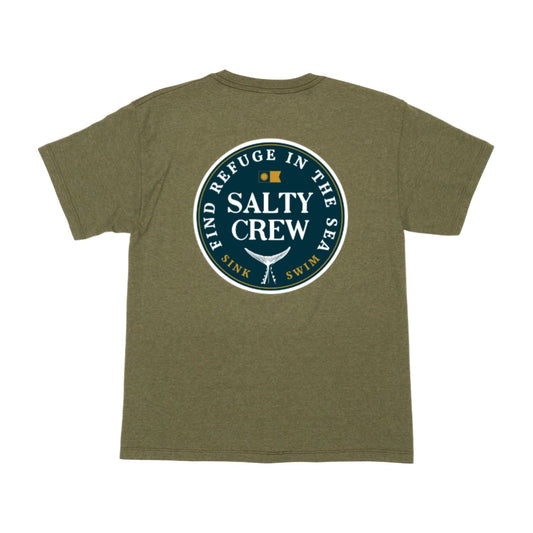 Fathom S/S Boys Tee - Spruce Heather - Salty Crew Australia
