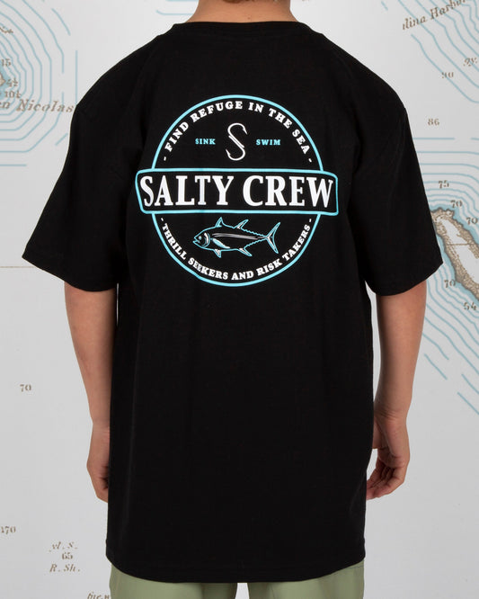 DEEP SEA S/S BOYS TEE - Black - Salty Crew Australia