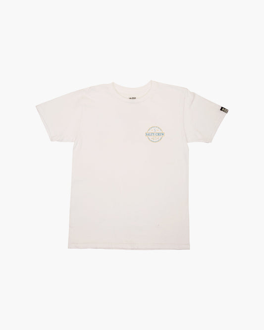 DEEP SEA S/S BOYS TEE - White - Salty Crew Australia