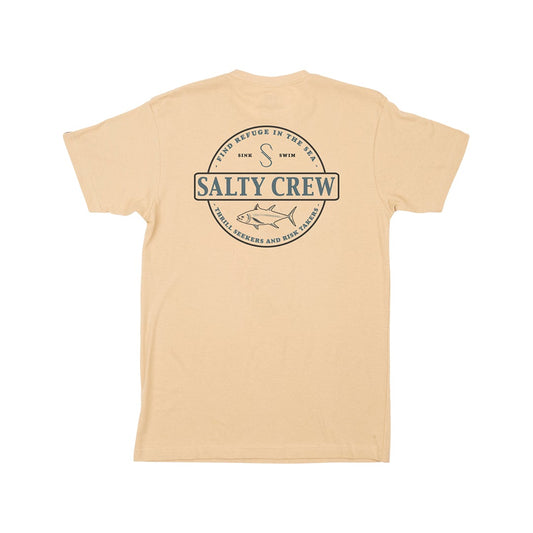 DEEP SEA PREMIUM S/S TEE - Camel - Salty Crew Australia