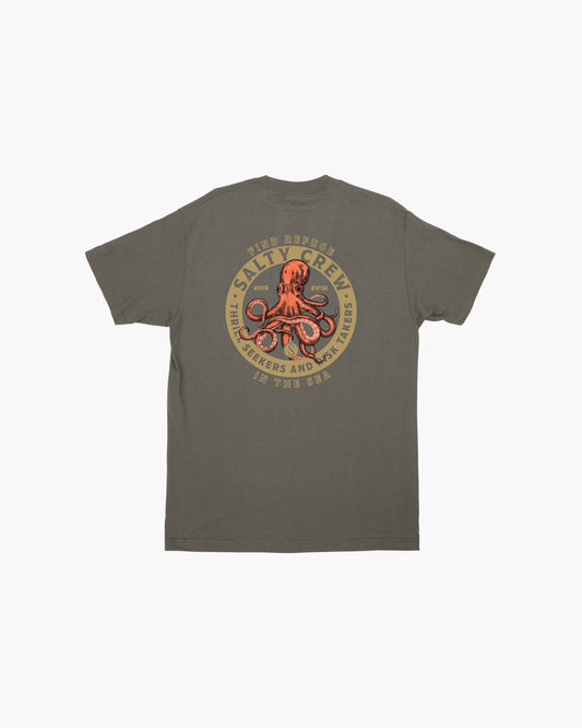 Deep Reach S/S Tee - Charcoal - Salty Crew Australia