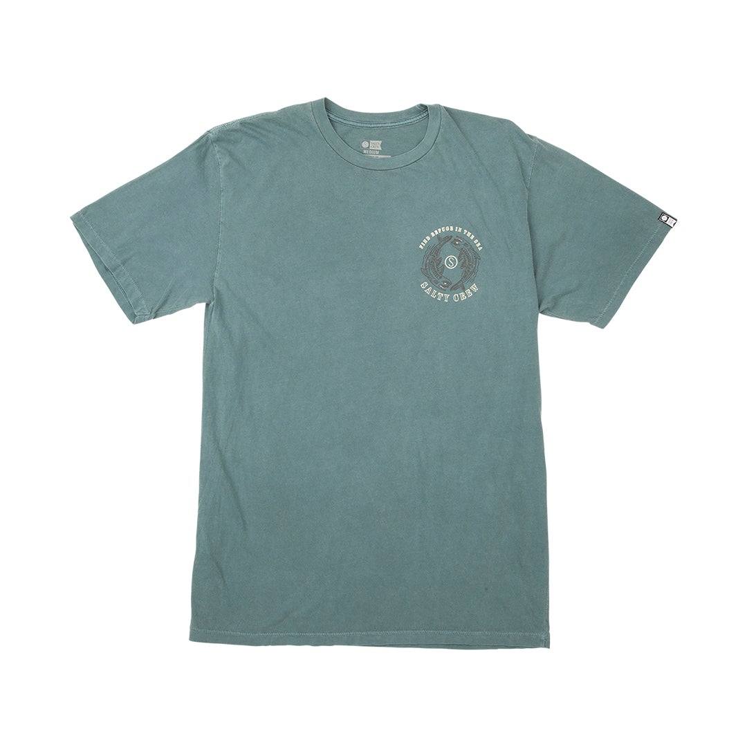 FIN AND YANG PREMIUM S/S TEE - EVERGREEN
