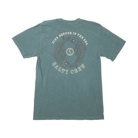 FIN AND YANG PREMIUM S/S TEE - EVERGREEN - Salty Crew Australia