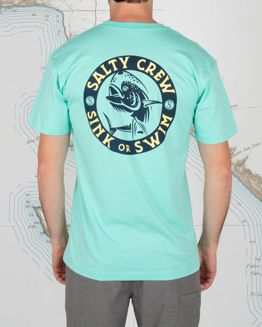 MIGHTY MAHI PREMIUM S/S TEE - Sea Foam - Salty Crew Australia