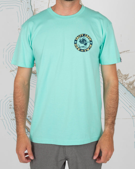 MIGHTY MAHI PREMIUM S/S TEE - Sea Foam - Salty Crew Australia