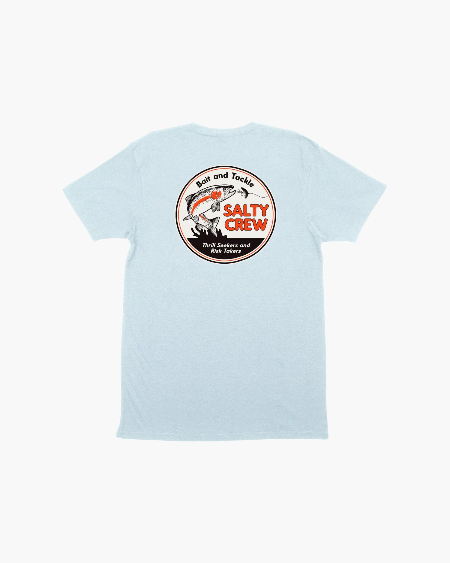 FLY GUY PREMIUM S/S TEE - LIGHT BLUE Heather - Salty Crew Australia