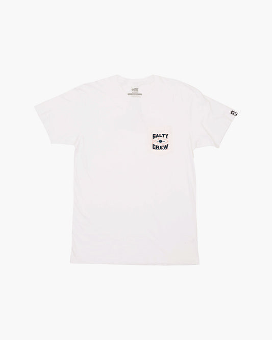 TIGHT LINES POCKET S/S TEE - White - Salty Crew Australia