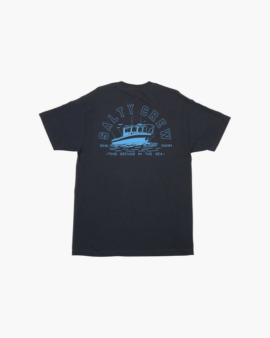 OUTBOARD STANDARD S/S TEE - Navy - Salty Crew Australia
