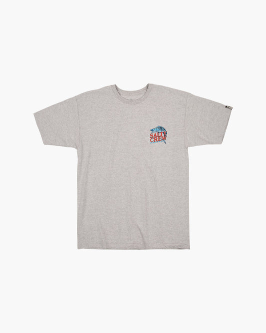 OH NO STANDARD S/S TEE - Athletic Heather - Salty Crew Australia