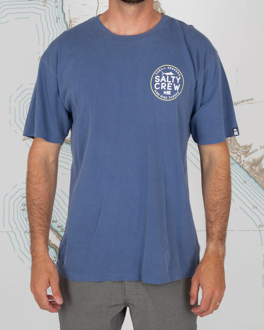 FIRST MATE PREMIUM S/S TEE - Navy - Salty Crew Australia