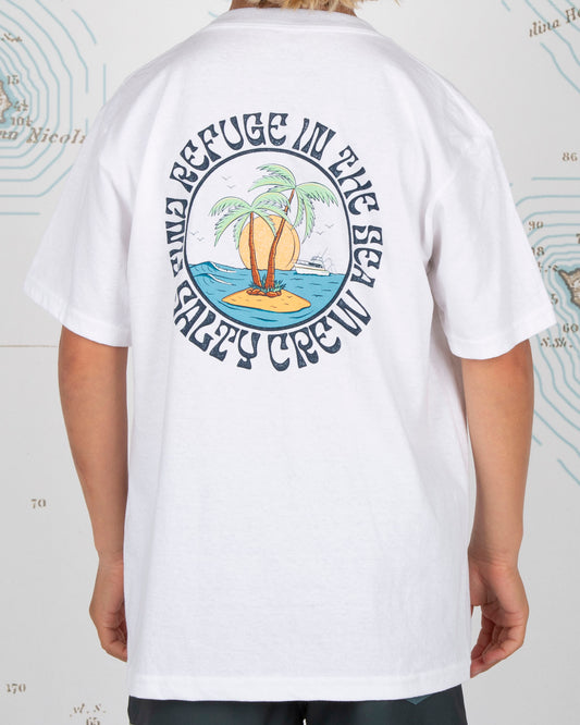 DOS PALMS BOYS S/S TEE - White - Salty Crew Australia