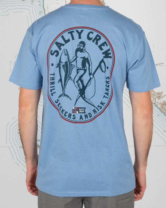 SURFACE PREMIUM S/S TEE - Light Blue - Salty Crew Australia